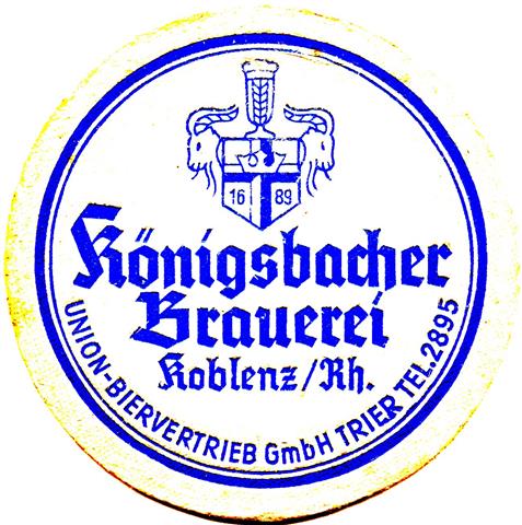 koblenz ko-rp knigs rund 1stg 2a (215-union biervertrieb-blau)